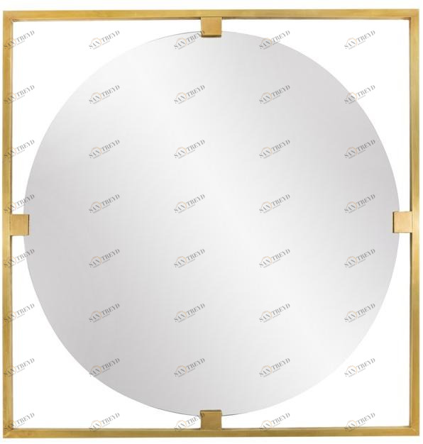 Il Bronzetto Круглое зеркало из латуни с рамкой Timeless Urb 50