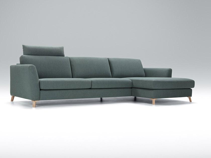 Sits Мягкий 4-х местный тканевый диван с шезлонгом Quattro sun-id-1384321 - Вид №3