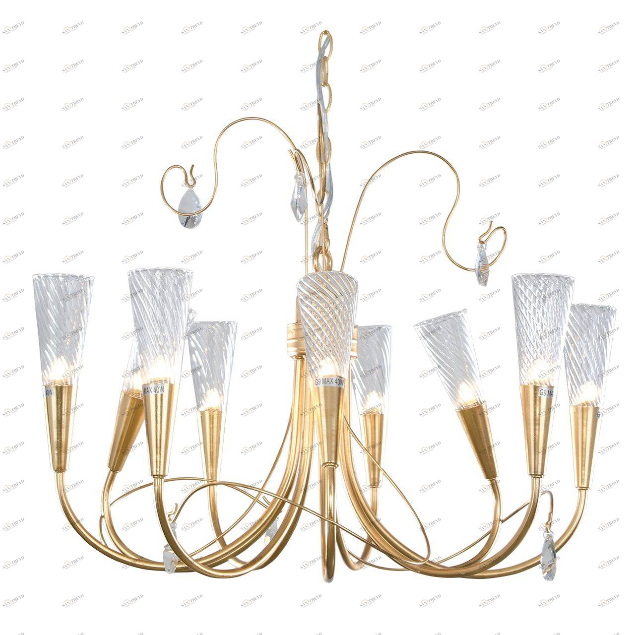 Подвесная люстра Lightstar Aereo 711093 LIGHTSTAR ДИЗАЙНЕРСКИЕ, AEREO 056285 Золотой 