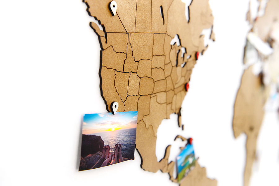 17-03 Пазл «карта мира» коричневая 150х90 см new Mimi  - Вид №4