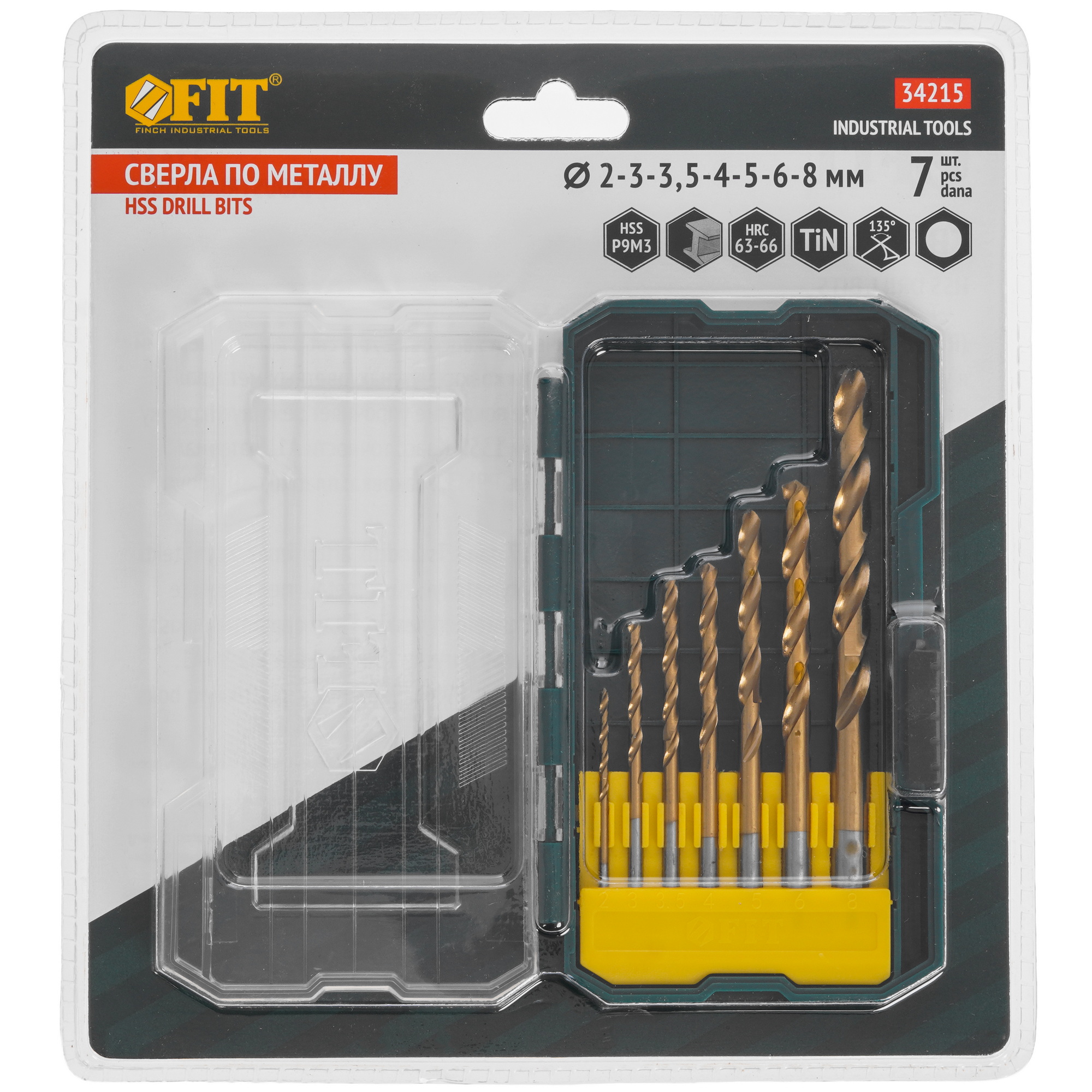 Набор сверл FIT 34215 9256378 STDN-0045858