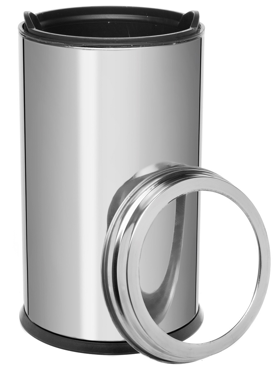 Ведро для мусора  без крышки Lepus 16L Chrome NAVAKO 11101 - Вид №1