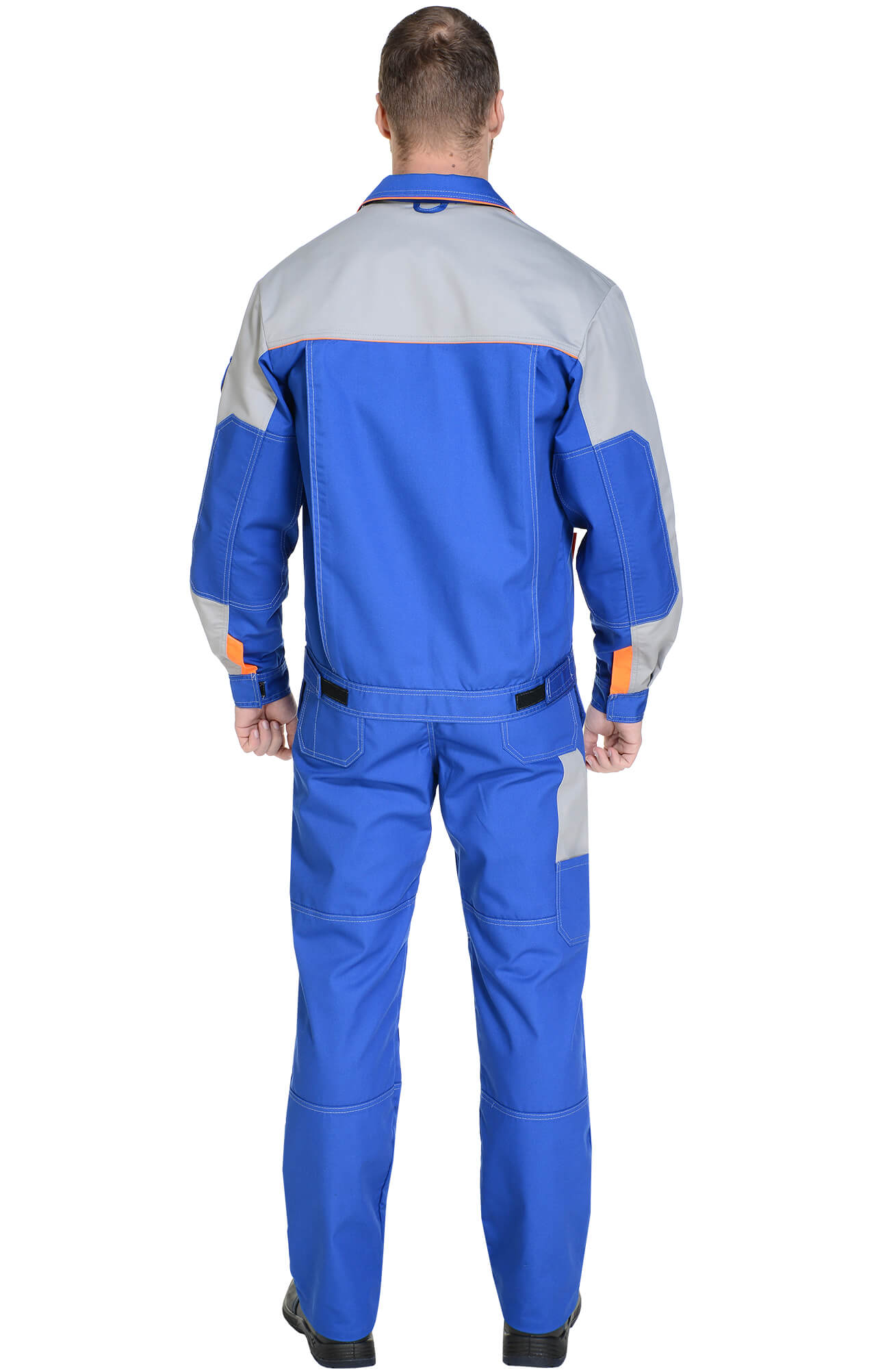 5039609 Костюм "Профессионал-2" василек-светло-серый  Летняя спецодежда  размер 72-74/206-212  - Вид №20