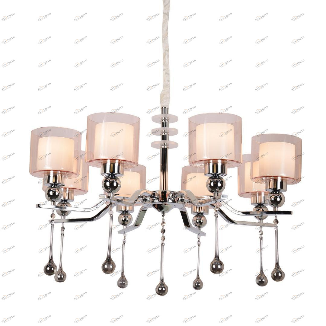 Подвесная люстра Omnilux Giarre OML-56003-08 OMNILUX ДИЗАЙНЕРСКИЕ, GIARRE 279729 Белый 