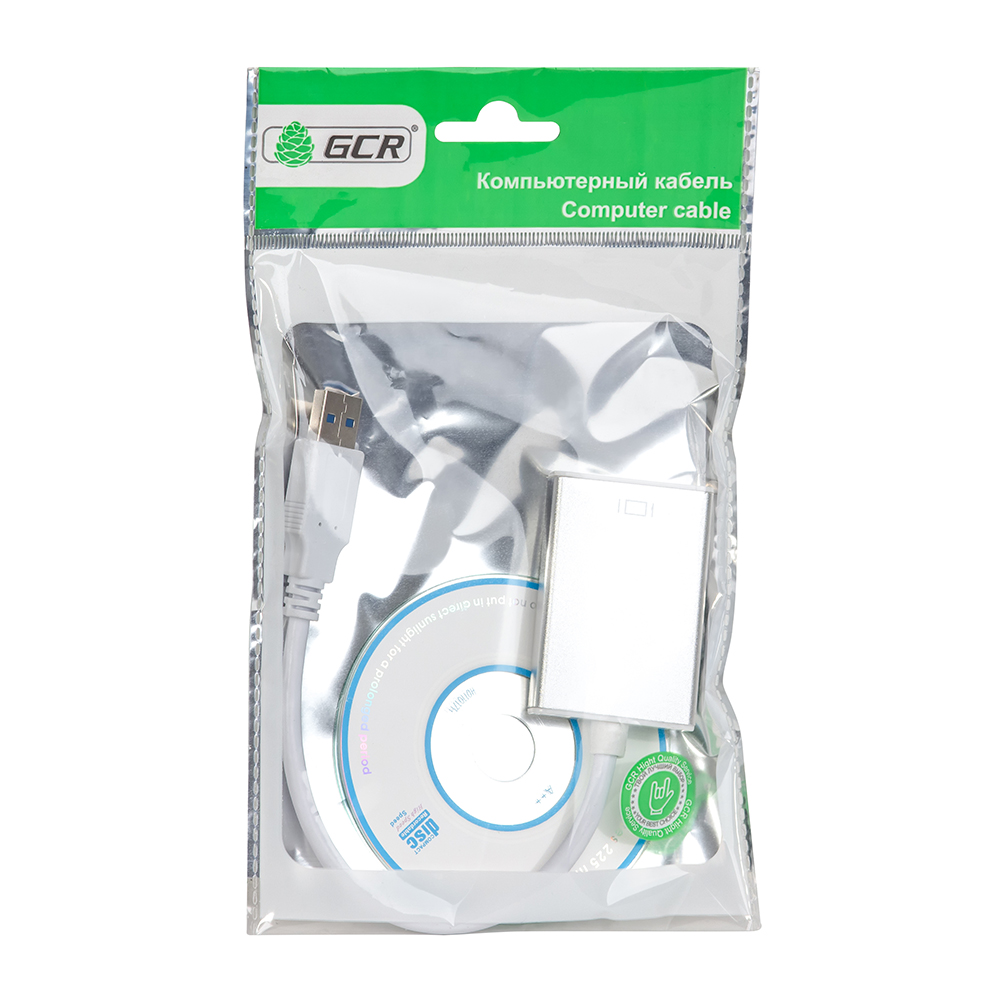 GCR-U32HD2 конвертер-переходник usb 3.0 am -> hdmi 19f серия greenline Greenconnect Santreyd  - Вид №7
