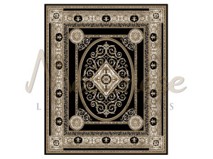 Шелковый прямоугольный ковер