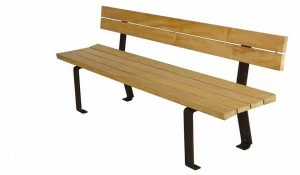 Euroform W Деревянная скамейка со спинкой  1405, 1407