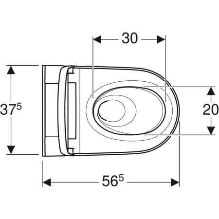 146.224.11.1 Подвесной унитаз настенный Белый Geberit  Германия  - Вид №2