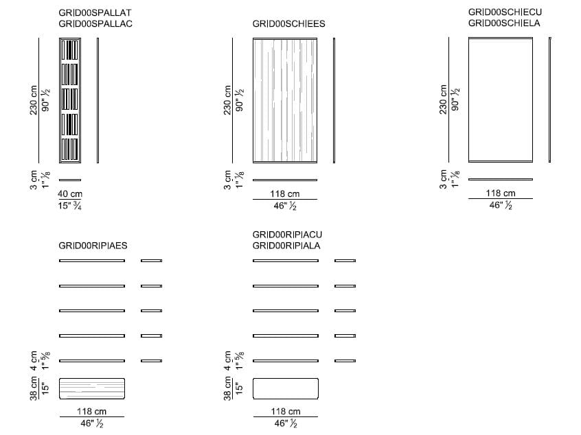 Деревянный отдельно стоящий книжный шкаф i 4 Mariani GRID ARCH-00037233 - Вид №6