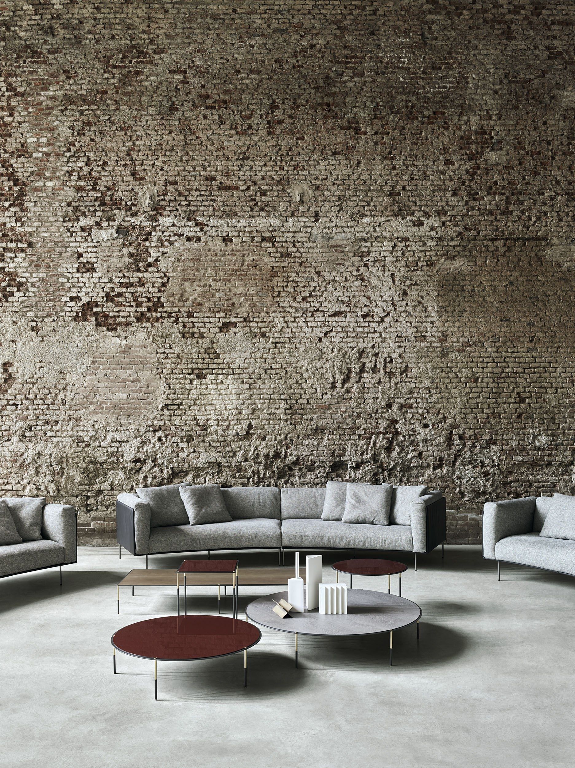 Ткань изогнутый съемный диван Living Divani Rod ARCH-00018168 - Вид №4