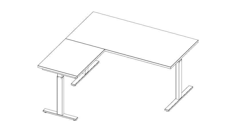 Рабочий стол с регулируемой высотой Quadrifoglio Group дизайн-офис ARCH-00036333 - Вид №12
