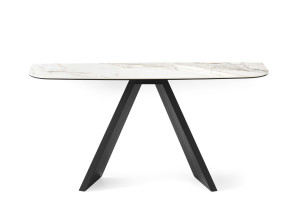 Керамическая консоль полумесяца