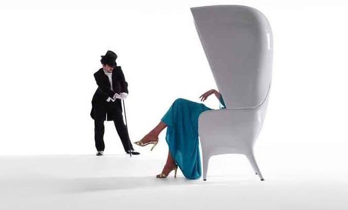 BD Barcelona Design Кресло полиэтиленовое с высокой спинкой Showtime sun-id-1355767 - Вид №1