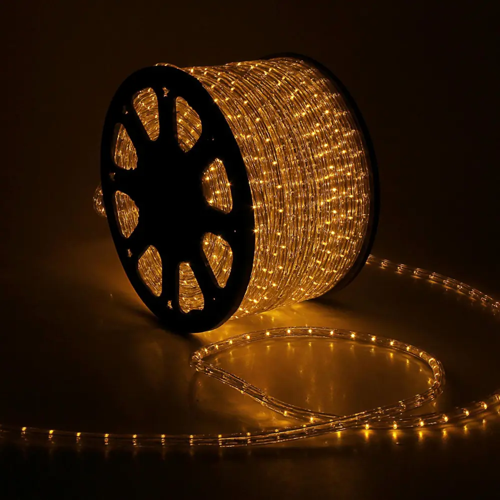 90643130 Электрогирлянда универсальная Luazon lighting 461028 дюралайт 100 м 3600 ламп бесцветный 1 режим работы STLM-0320992