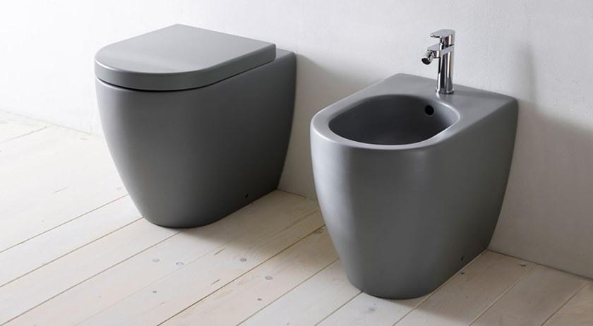 Приставной унитаз напольный Белый Ceramica Cielo SMILE Италия sun-id-1430272 - Вид №1