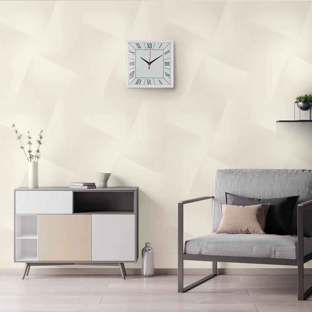 Флизелиновые обои Артекс Фотон бежевые 1.06 м 89400296 STLM-1441965 - Вид №4