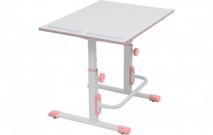 vpk-0001555.69 Растущая парта-трансформер Polini kids Simple М1 75х55 см, белый-розовый ВПК (Тополь)