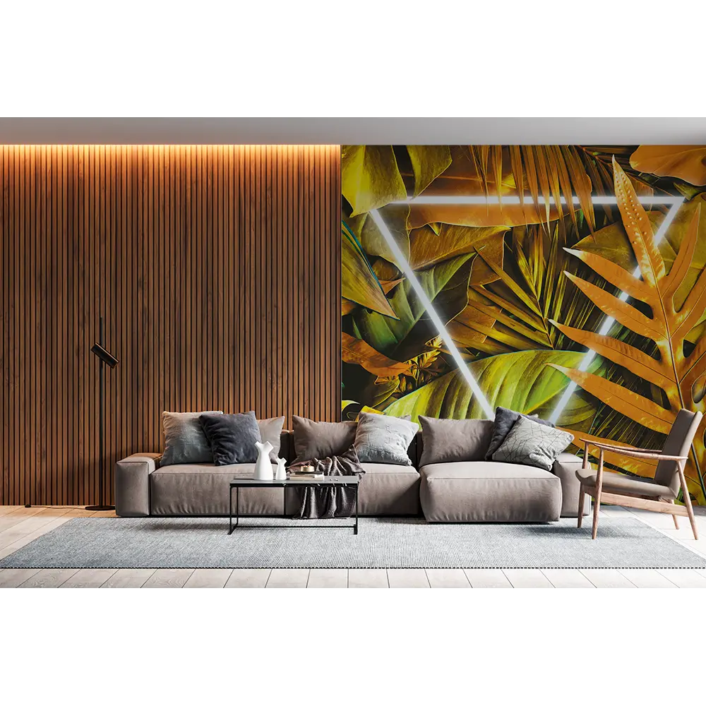 Фотообои Неоновые тропики флизелиновые 300x270 см L13-448 FBRUSH 3D FLIZART STLM-2106861 - Вид №2