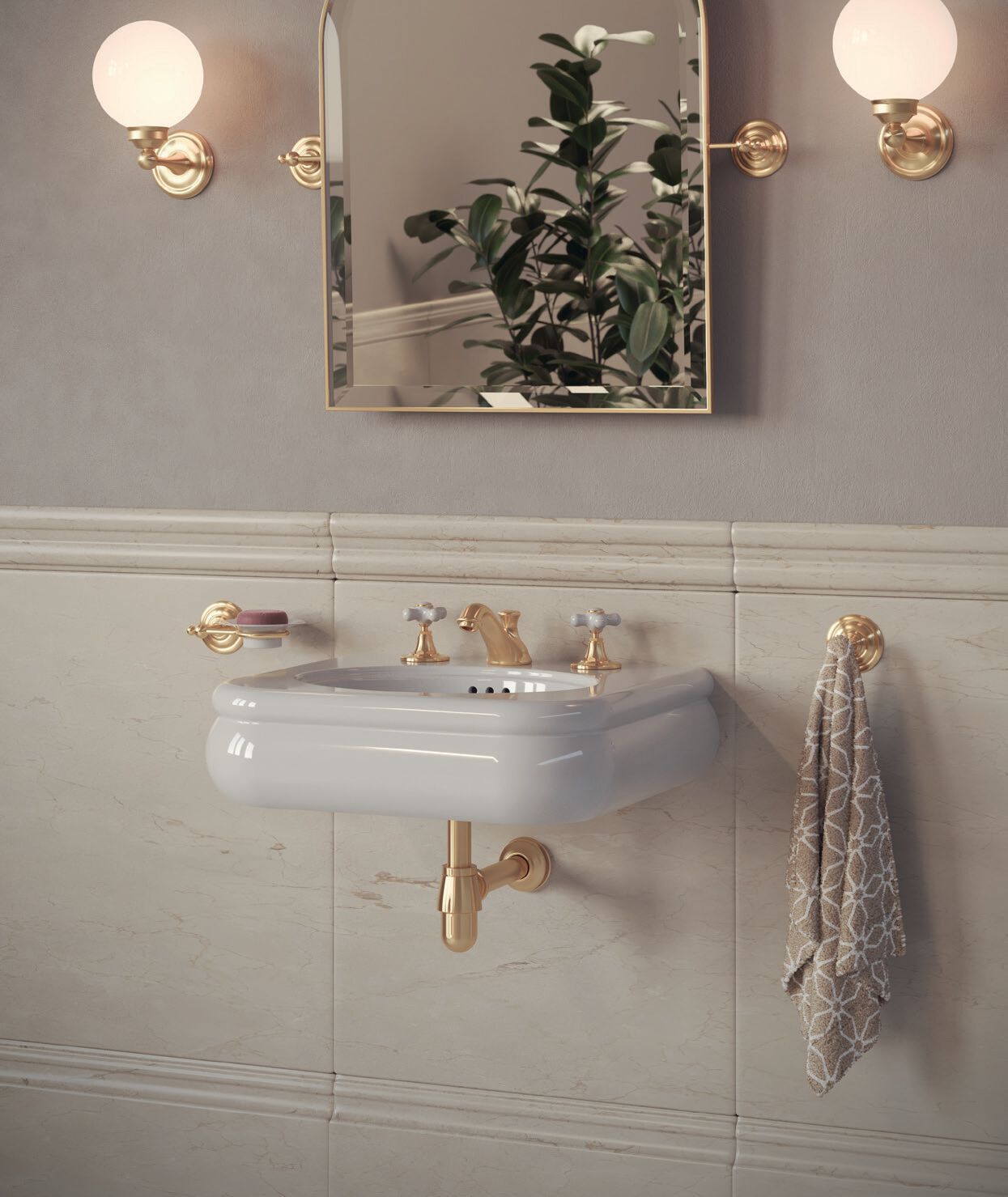 Керамическая подвесная раковина BLEU PROVENCE Romantica ARCH-00147275 - Вид №2