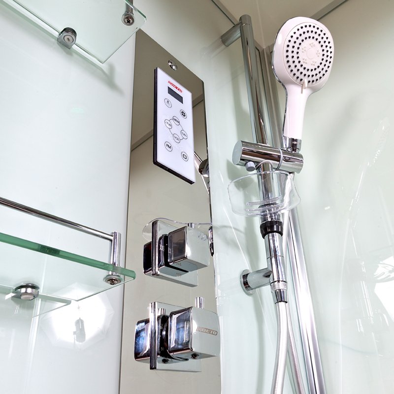 L 801 N с гидромассажем BLACK Душевая кабина DETO Серия L Z120 KERAVA с электрикой - Вид №3