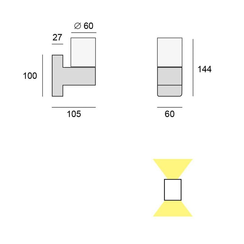 Алюминиевый светодиодный наружный настенный светильник BEL-LIGHTING CYLO G1 ARCH-00130043 - Вид №2
