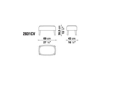Кресло bergère с подголовником Maxalto ARCH-00133871 - Вид №5