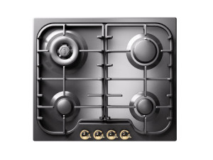 Встраиваемая газовая плита из нержавеющей стали