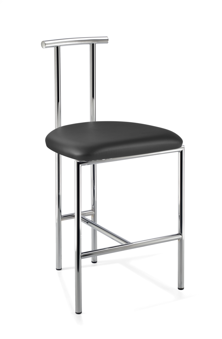 Табурет DWH 1 DECOR WALTHER Хром / Черный 500505 