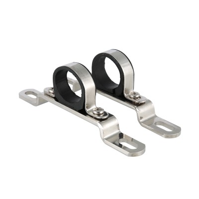 VTc.130.INS.0800 Пара низких кронштейнов для коллекторов из нержавеющей стали Valtec 1 1/2" 