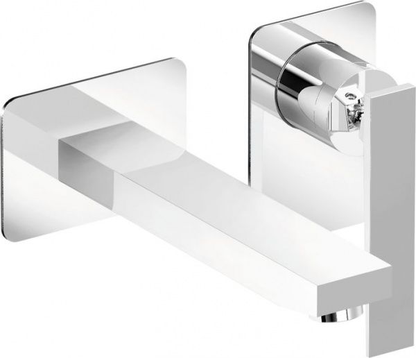 19058-010 Mariner Kepler, однорычаж. смесититель для рак. из стены с дон. клапаном "click clack", цвет хром 