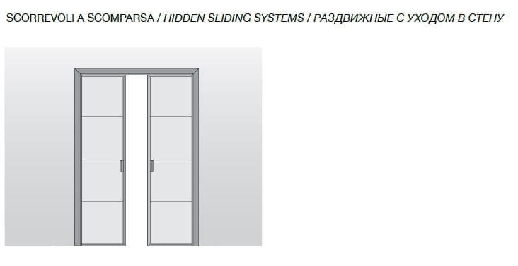 Тканые стеклянные раздвижные двери Longhi Aluminiun Chic-Doors ARCH-00122604 - Вид №14