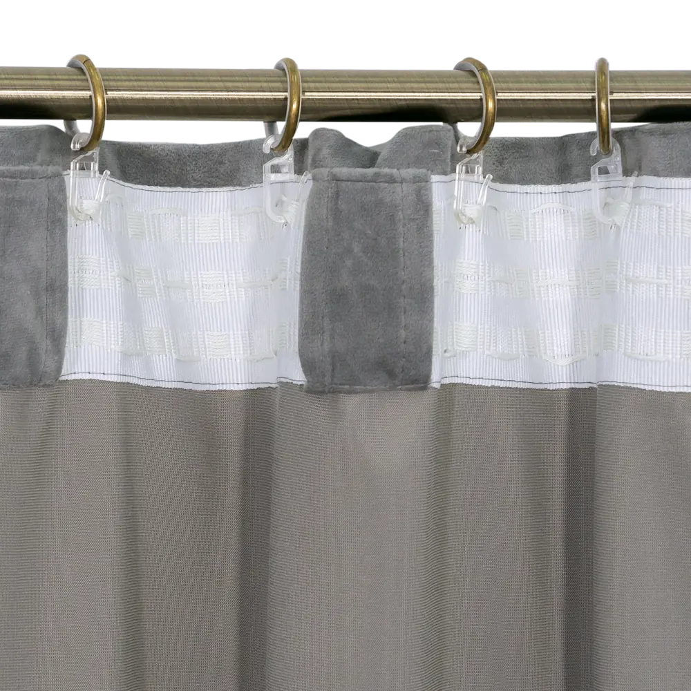 INSPIRE Dubbo Granit - Элегантная штора на ленте серого цвета 200×280 см 82112658 STLM-0019348 - Вид №3