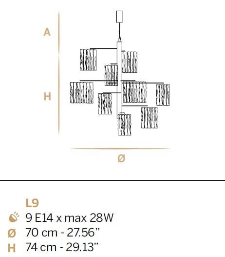 Стеклянный подвесной светильник Euroluce Lampadari Salix ARCH-00038820 - Вид №3