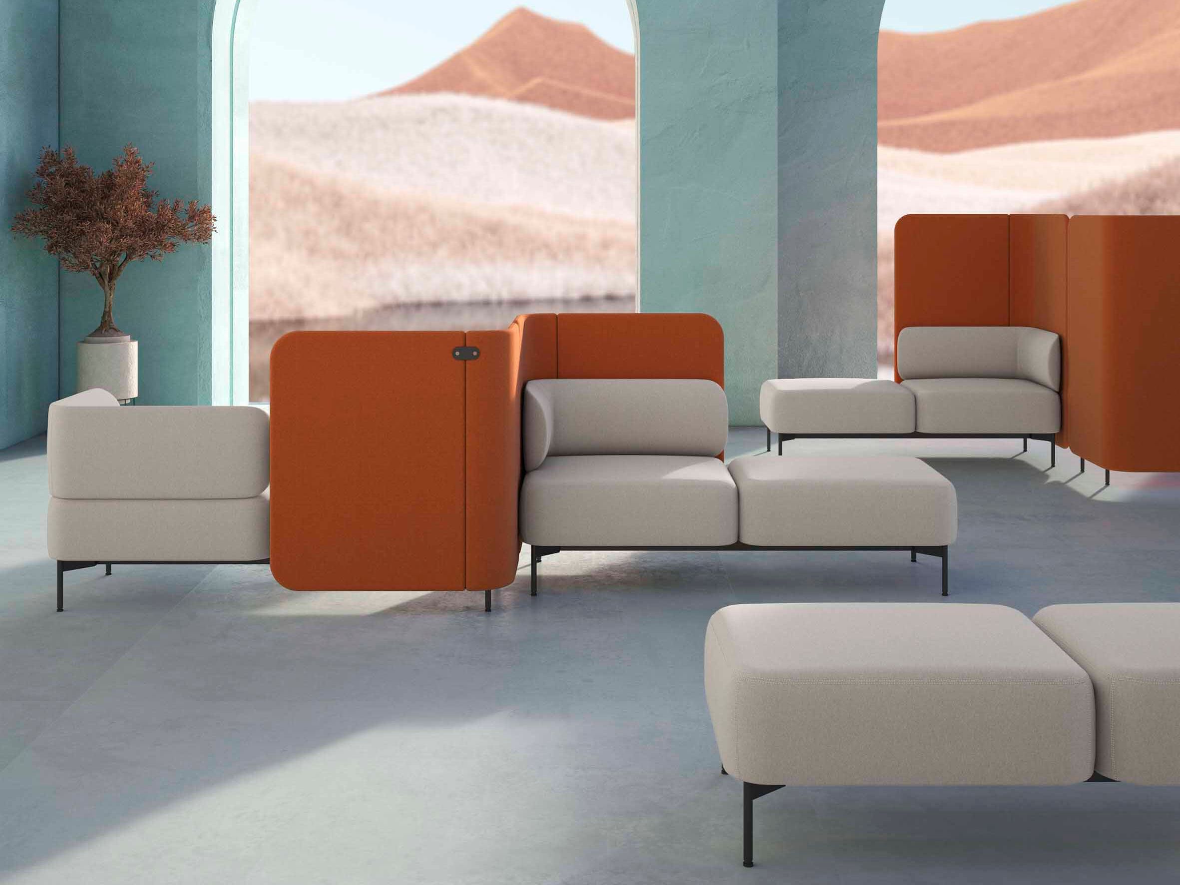 Офис остров модульная ткань SITLOSOPHY® Berirama ARCH-00117436 - Вид №6