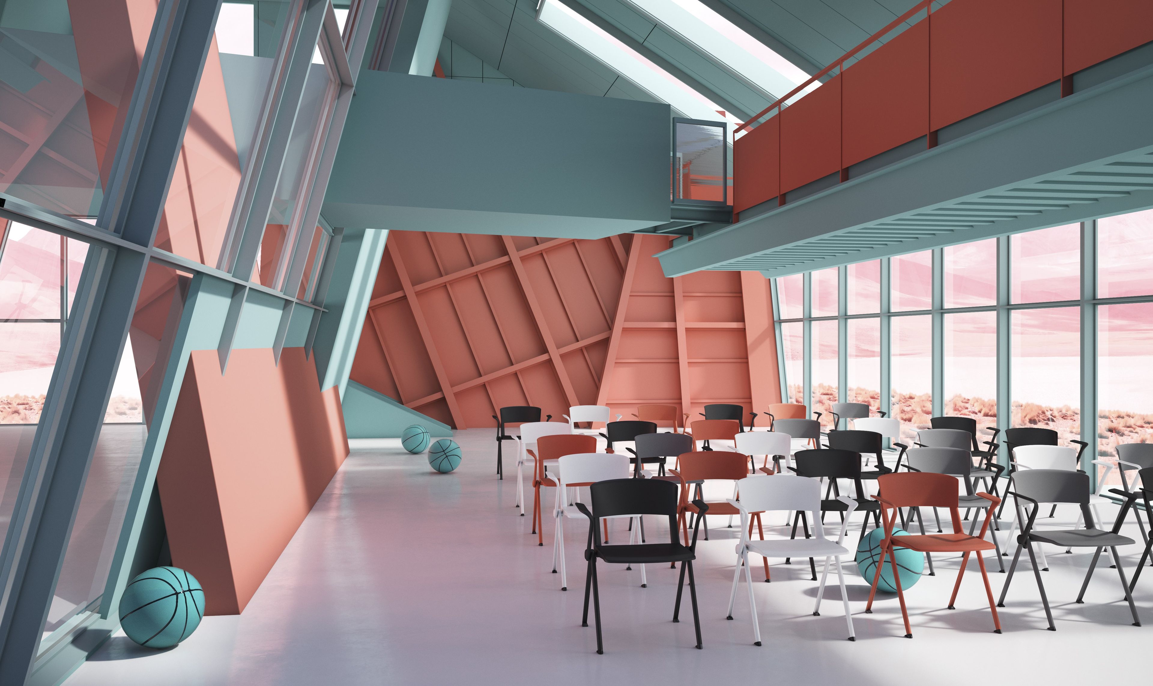 Стул для конференций из полипропилена с опрокидыванием SITLOSOPHY® Yugen ARCH-00033200 - Вид №5