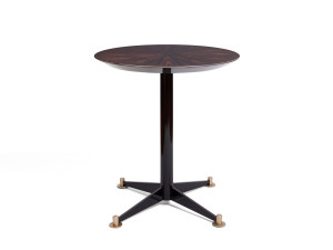 Круглый деревянный журнальный столик