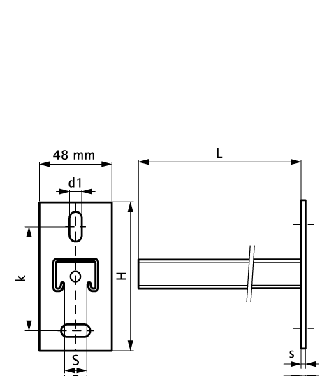 6603832 Монтажные профиля BIS RapidStrut® Консоли стеновые (BUP1000) монтаж к стене и полу WALRAVEN  - Вид №1
