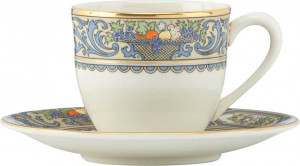 10563269 Lenox Чашка кофейная с блюдцем Lenox "Осень" 90мл Фарфор костяной