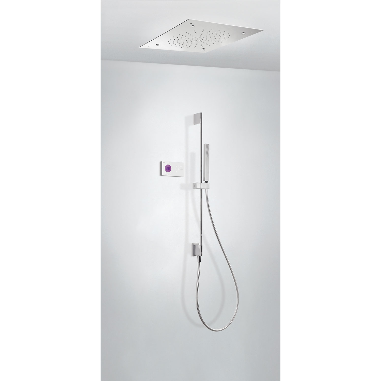 SHOWER TECHNOLOGY Kit de grifo termostático electrónico empotrado de 3 vías Shower Technology Blue Edition para ducha-09286305 TRES Electronic