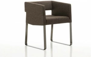 Billiani Стул с обивкой из ткани с подлокотниками Inka steel