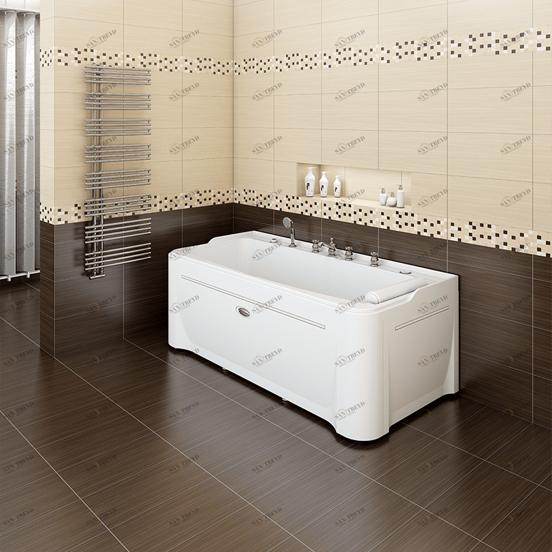 Ванна акриловая "ВИНЧЕНЦО", 1800х850,  рама-подставка, подголовник Radomir 1-01-0-0-1-134