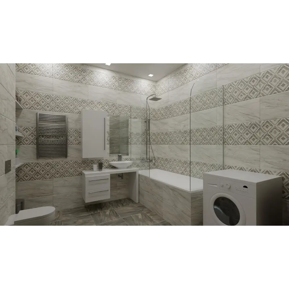 Плитка настенная Airslate Dec 30x60 см 1.62 м² цвет бежевый Santreyd STLM-2153937 - Вид №4