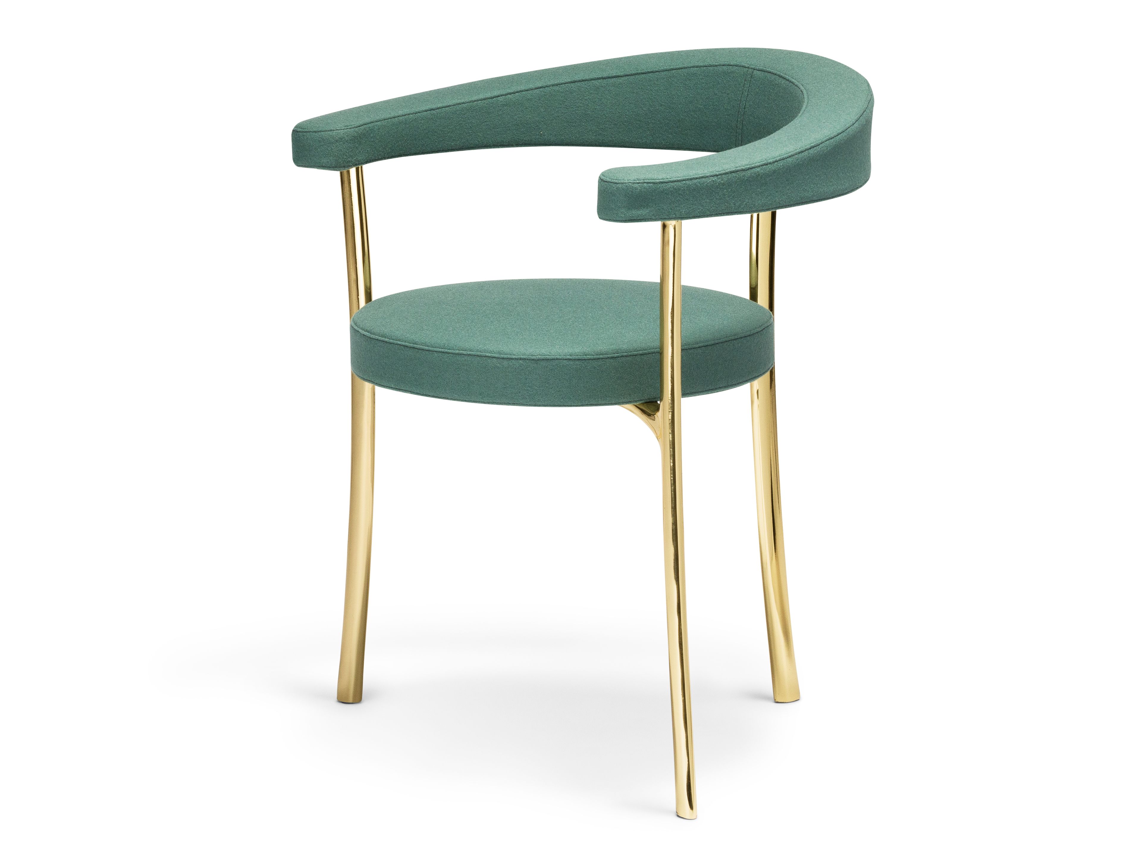 Кресло с подлокотниками и металлическим каркасом GHIDINI1961 ARCH-00139855 - Вид №1