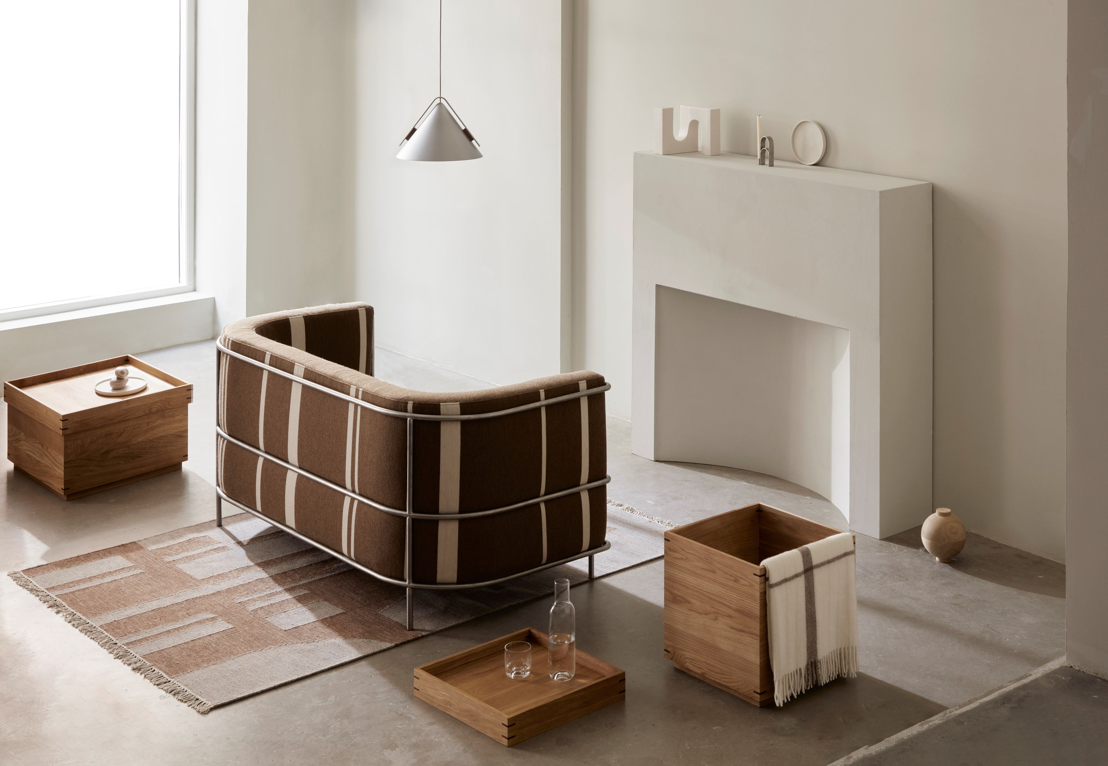 Квадратный журнальный столик из дуба Kristina Dam Studio Japanese ARCH-00050659 - Вид №2