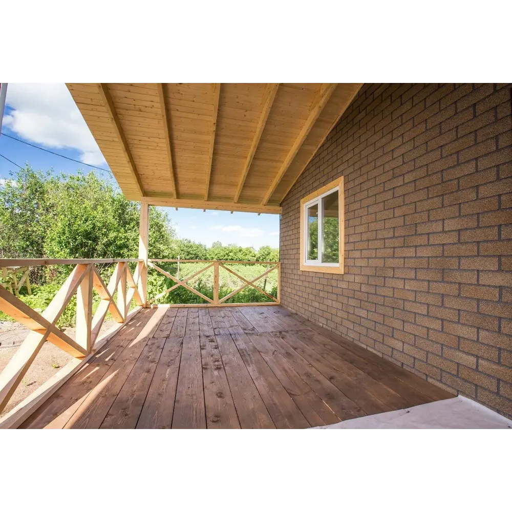 Фасадная плитка ТЕХНОНИКОЛЬ HAUBERK песчаный кирпич для облицовки 18734694 STLM-0012271 - Вид №15