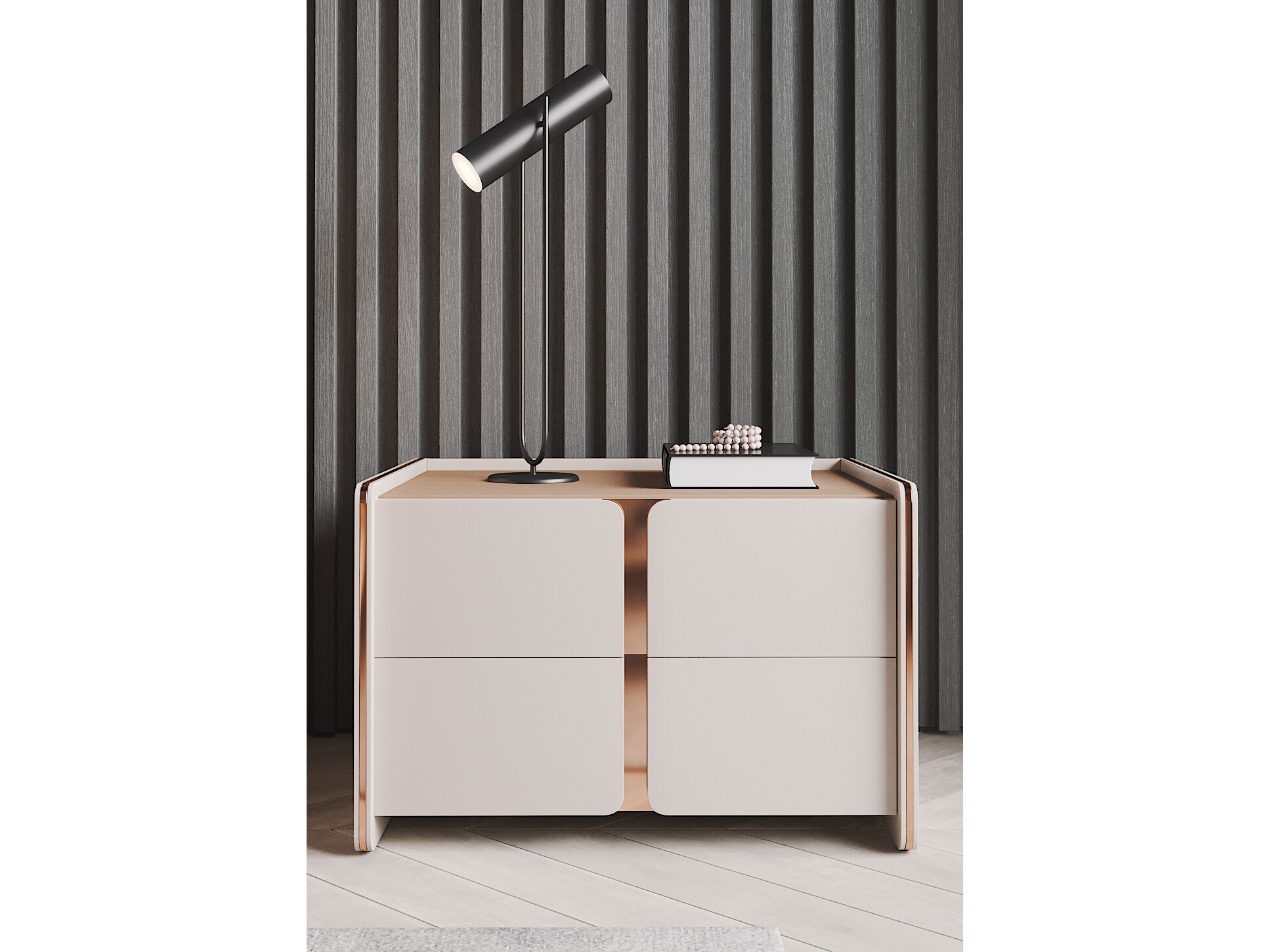 Деревянная тумбочка с ящиками PRADDY Natur ARCH-00009972 - Вид №2