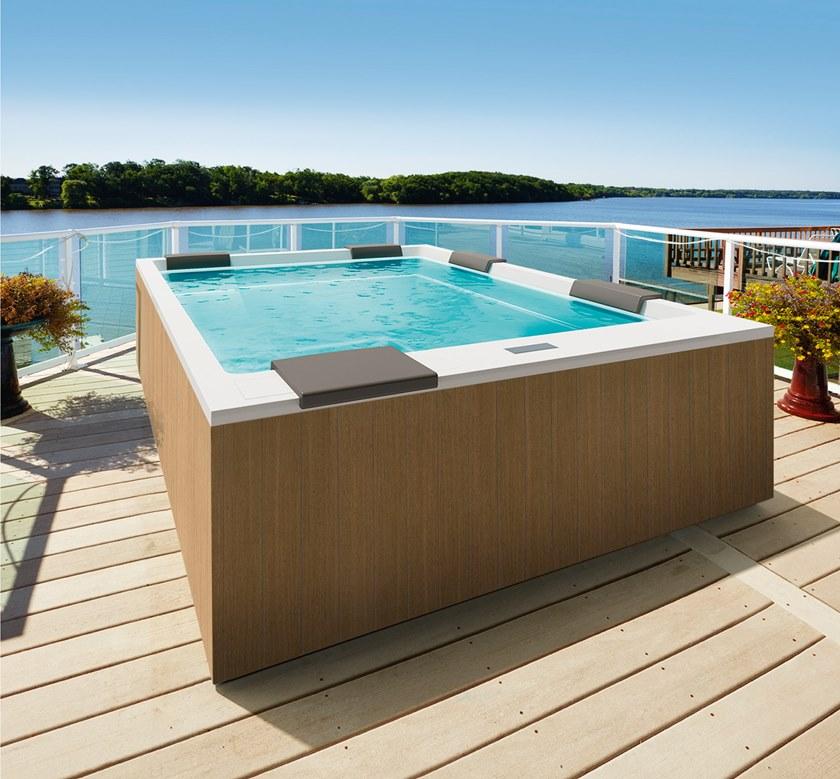 Gruppo Treesse Прямоугольный мини-бассейн с гидромассажем Treesse ghost sun-id-1395461 - Вид №1