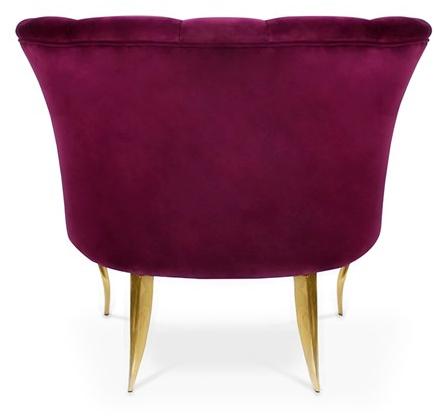 KOKET Мягкое бархатное кресло с подлокотниками Besame sun-id-1461446 - Вид №4