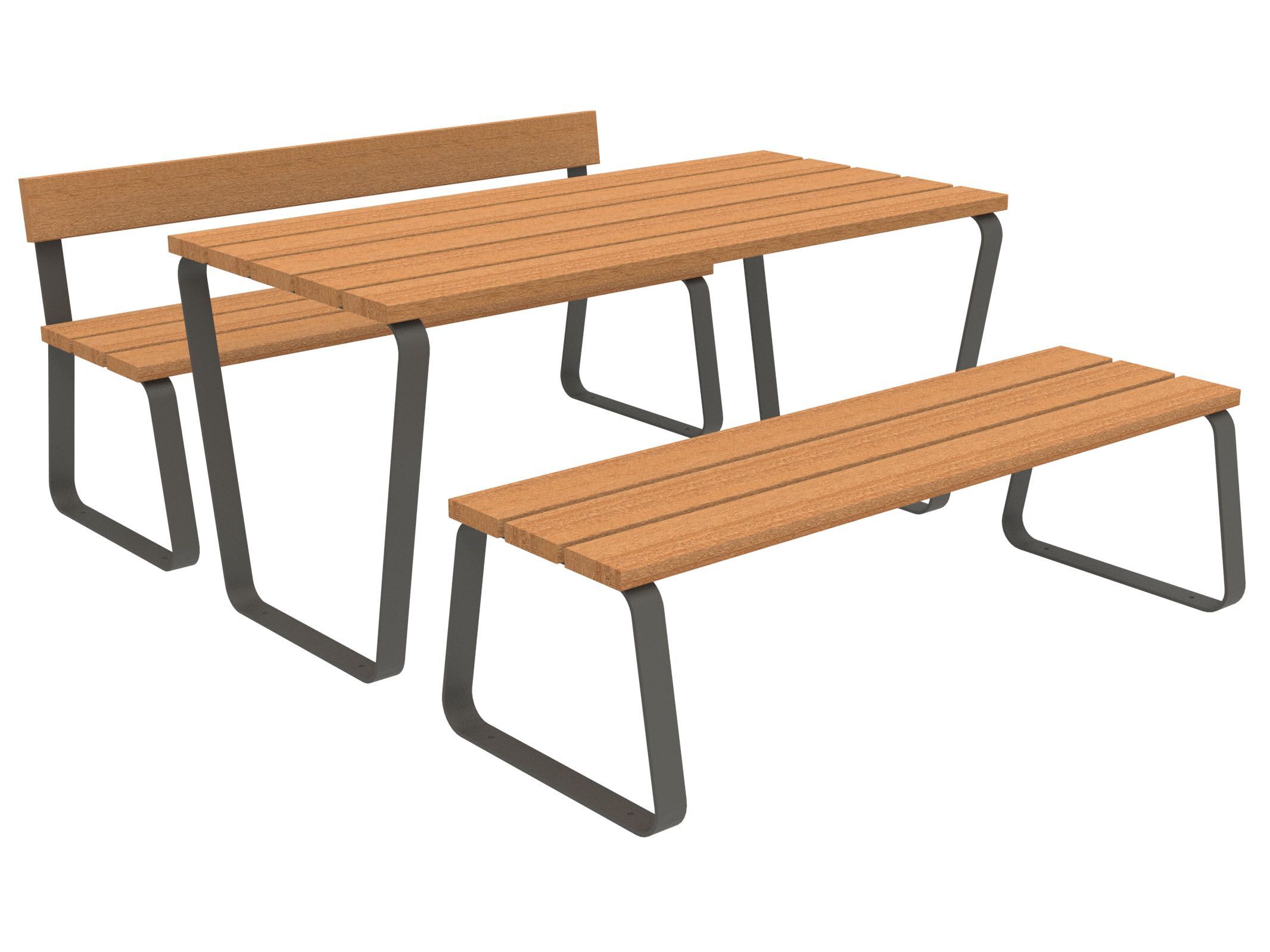 Стол для пикника со встроенными скамейками Lazzari Sunny ARCH-00041799 - Вид №13