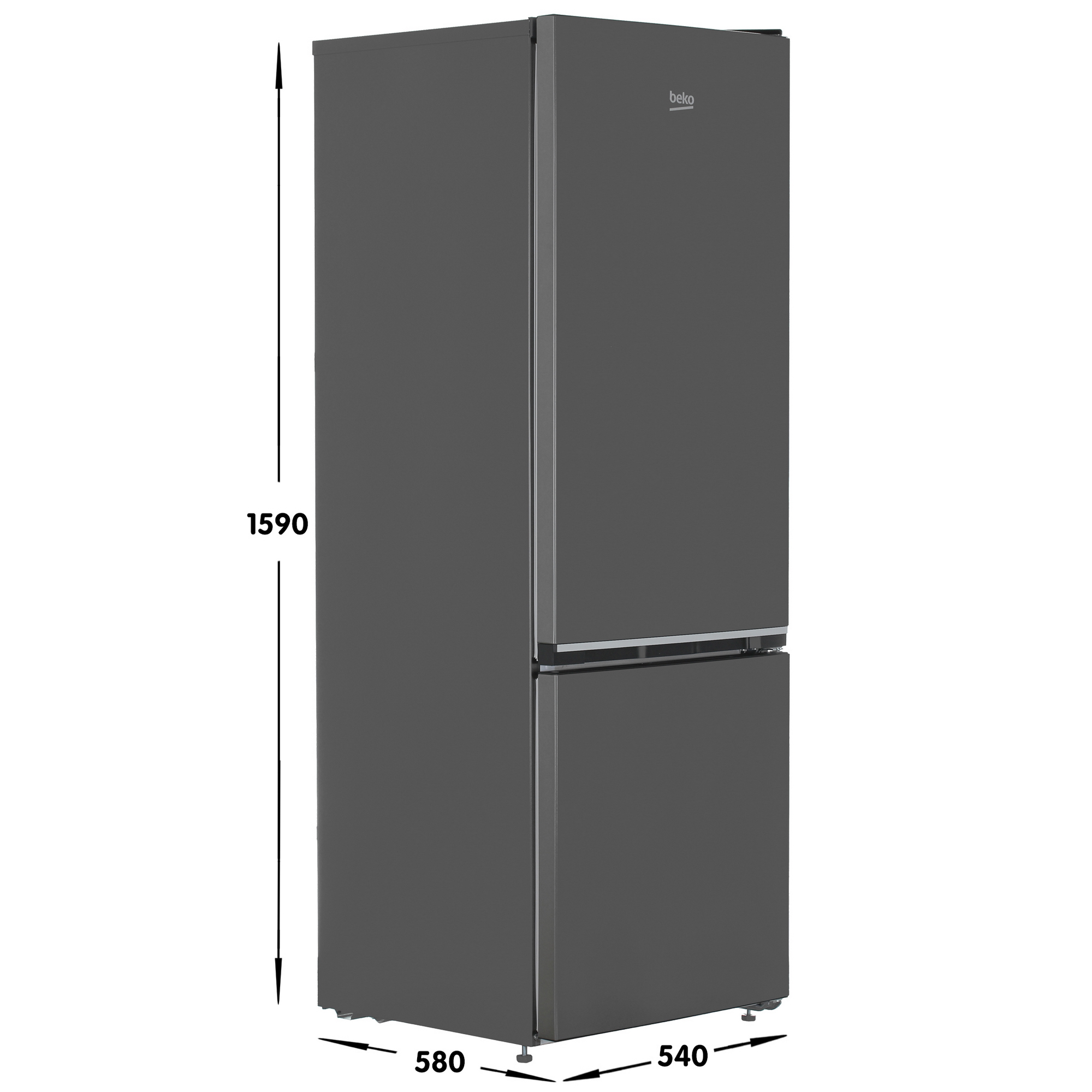 9261646 Холодильник с морозильником   BEKO B1RCSK251G серый STDN-0018323 - Вид №6